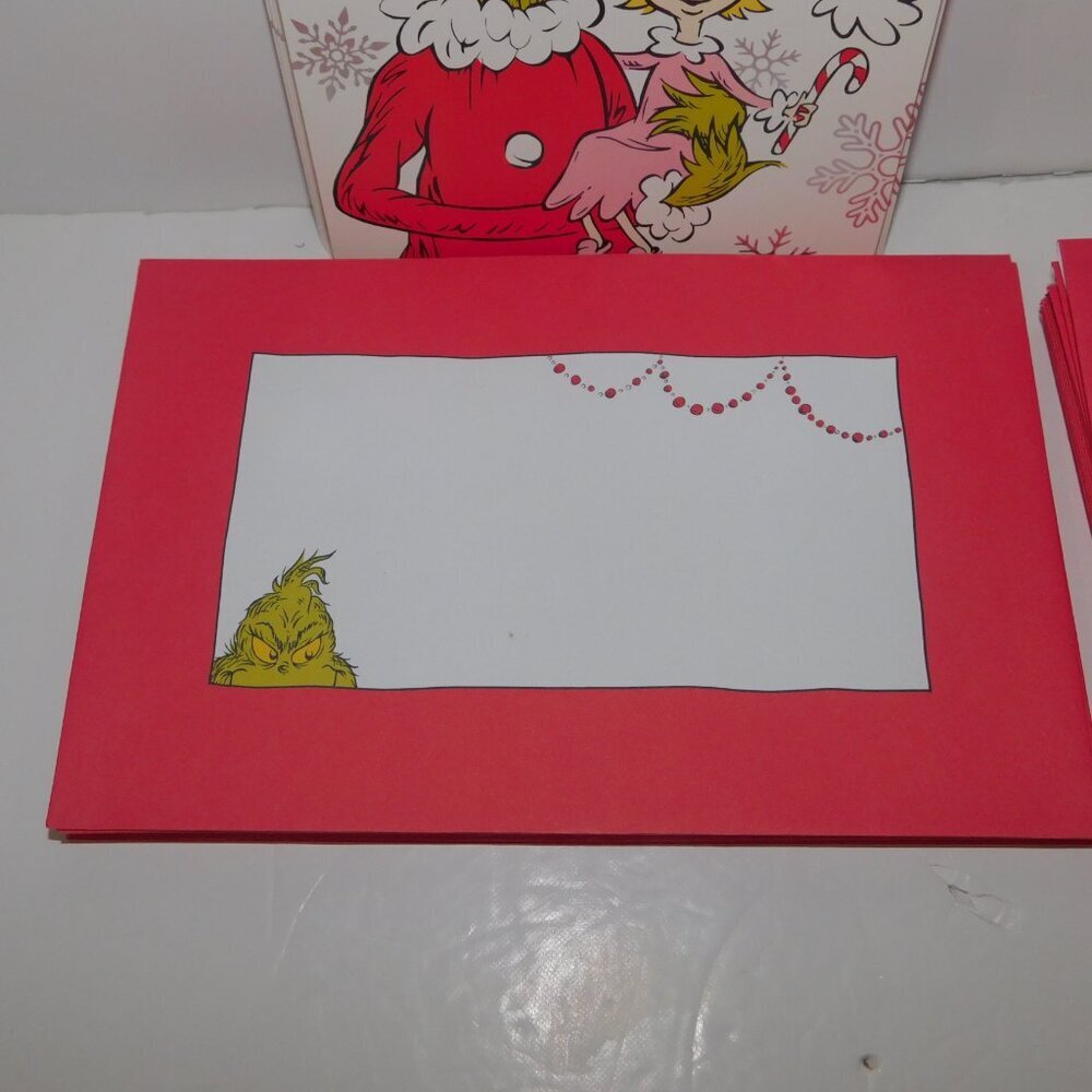 32 Hallmark How the Grinch  Stole Christmas Holiday Cards & Envelopes Dr Seuss - Picture 6 of 6